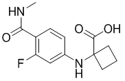1-((3-氟-4-(甲基氨基甲?；?苯基)氨基)環(huán)丁烷羧酸
